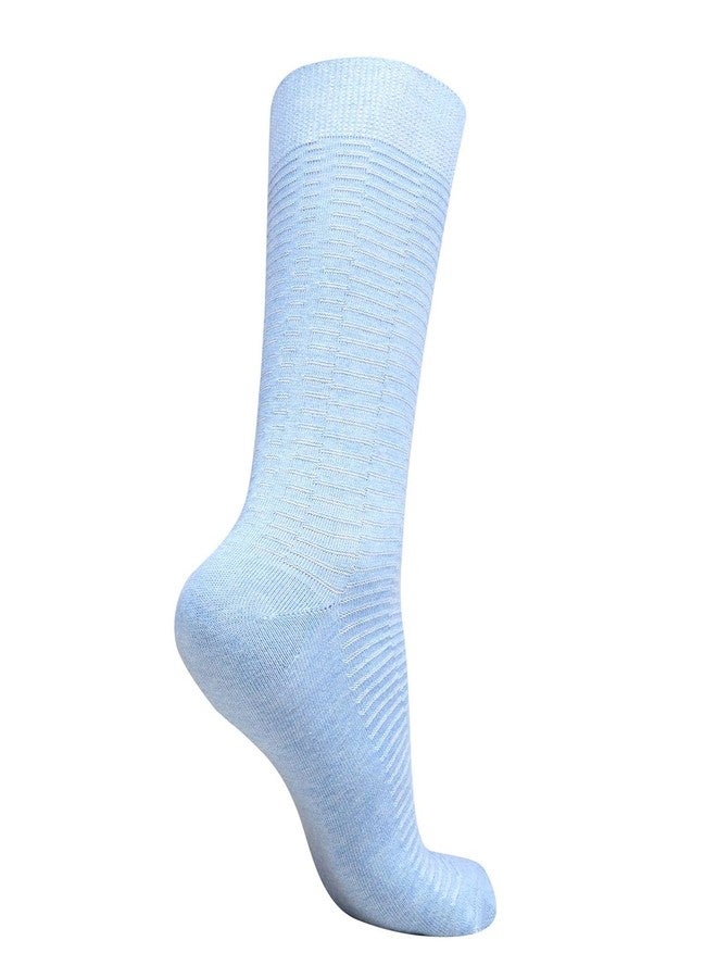 Dollar Formal Patterned Socks Solid Colored Mid Calf Length Business Socks Made with Cotton & Spandex - Combo Pack of 3 - Image 3