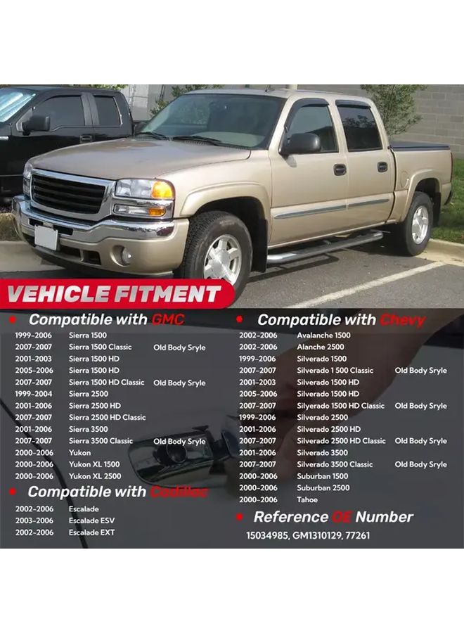 Front Right Exterior Door Handle Pair With Key Hole For 1999 2007 Models Replaces 15034985 15034986 - Image 4