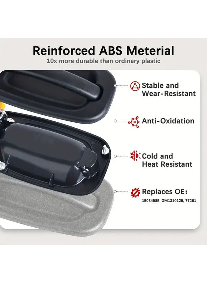 Front Right Exterior Door Handle Pair With Key Hole For 1999 2007 Models Replaces 15034985 15034986 - Image 3
