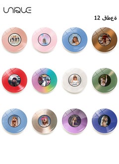 Unique 12Pcs Glass Strong Fridge Magnet, Round Album Record Fridge Magnet-Taylor Swift Series Fridge Magnet - for Kids Small Magnets for Whiteboard Magnets for Fridge, Office, Kitchen, Dishwasher  - Image 1