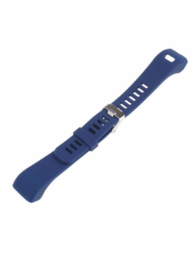 SING F LTD Blue Replacement Watch Strap Embossing Sports Band Bracelets Wrist Straps for Fitness Watch Garmin vivosmart HR+ Plus - Image 4