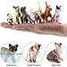 SCAHOW 12PCS Realistic Cat Figurines Plastic Mini Cat Figures Toys Kitten Miniature Toys Cake Topper Easter Eggs Christmas Birthday Gift for Kids Boys Girls - Image 2