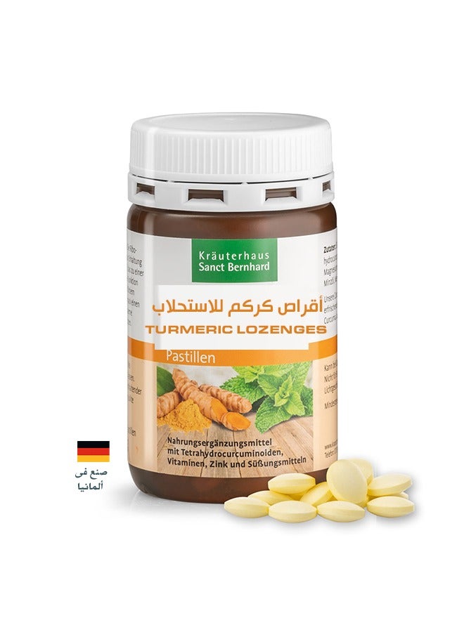 Sanct Bernhard Tumeric Oral Care ,to support oral and gum health, help reduce odor-causing bacteria, soothe gum irritation, and promote long-lasting fresh breath with the natural benefits of turmeric ,180 Lozenges Made in Germany,june 2026 - Image 2
