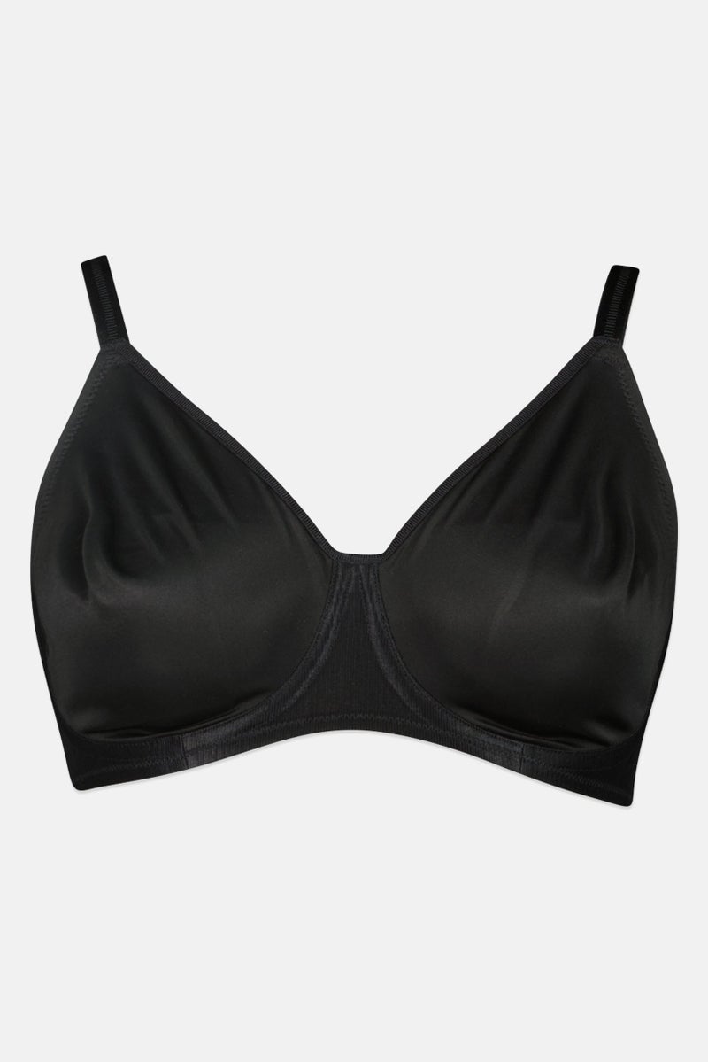 TRIUMPH حمالة صدر نسائية بسيطة غير مبطنة بسلك، سوداء - Image 2