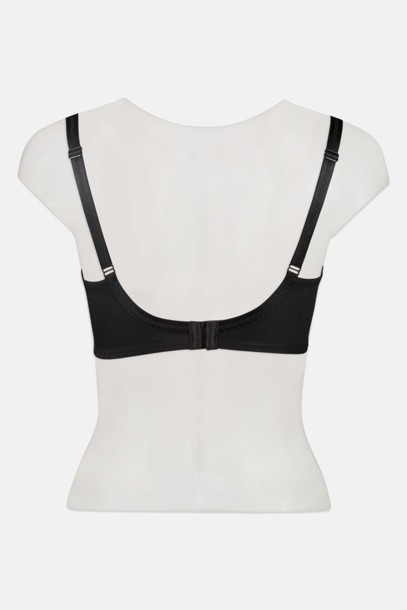 TRIUMPH حمالة صدر نسائية بسيطة غير مبطنة بسلك، سوداء - Image 3