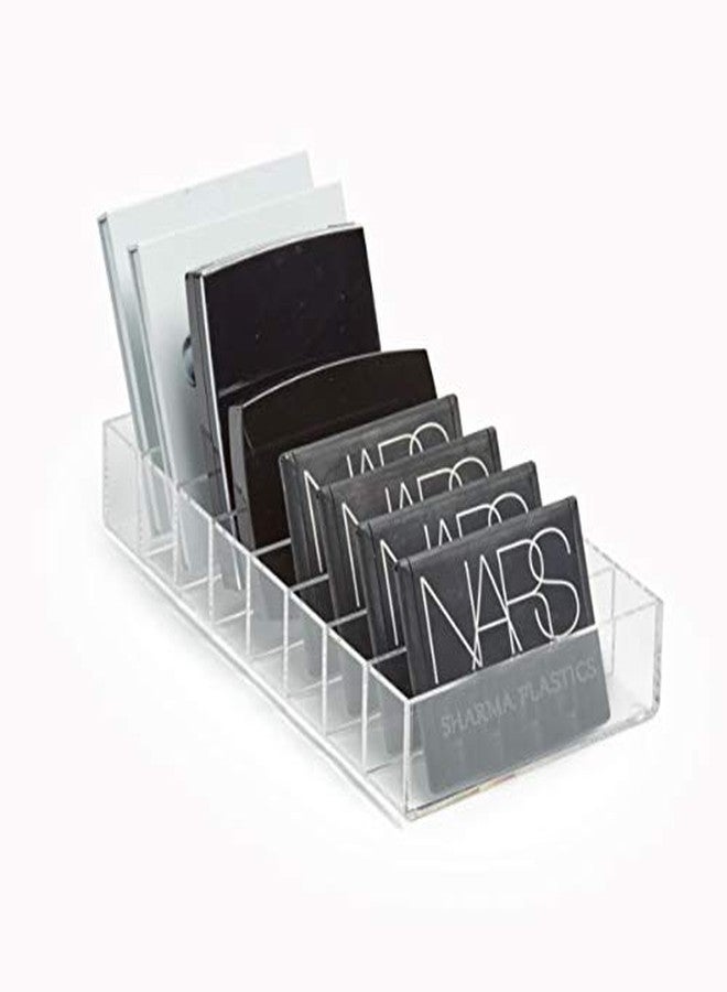 SHARMA PLASTICS Sleek Compact Holder Makeup Holder Makeup Organizer Cosmetic Bathroom Organizer Made Of Clear Acrylic (Medium), Cosmetic Display Cases - Image 1