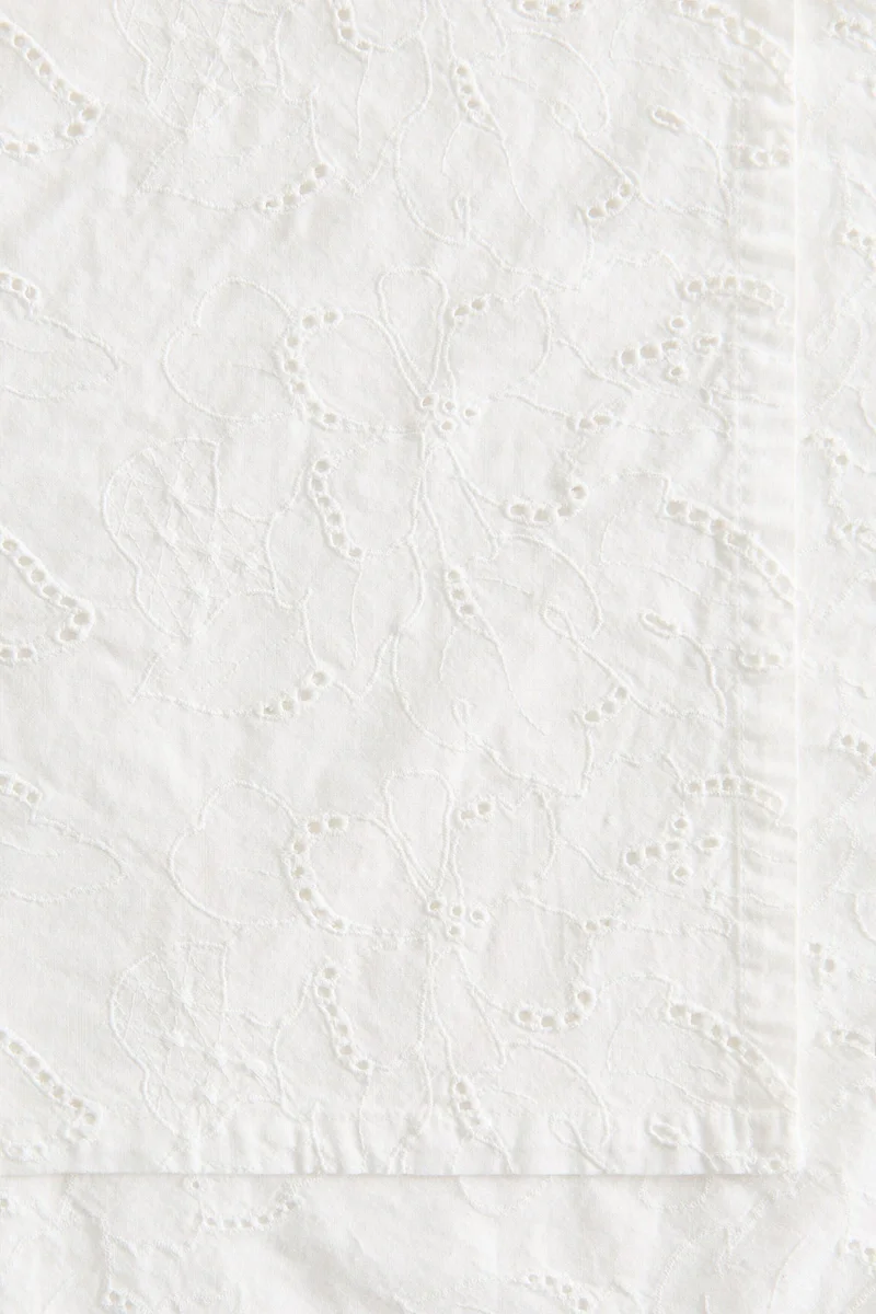 H&M Broderie anglaise tablecloth
