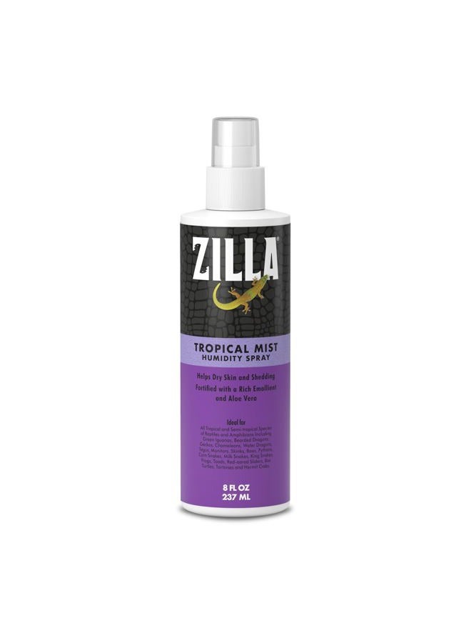 Zilla Reptile Health Supplies Tropical Mist Humidifying Spray, 8-Ounce - Image 1