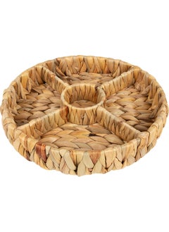 Naturalove Straw Serving Plate - 5 Eyes  - Image 1