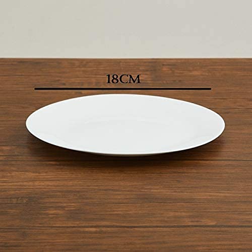 SkyKey Opal Glass Diva Cosmo Quarter Plate Set White 75 Inch Set of 6 Suitable for Every Occasion - Image 3