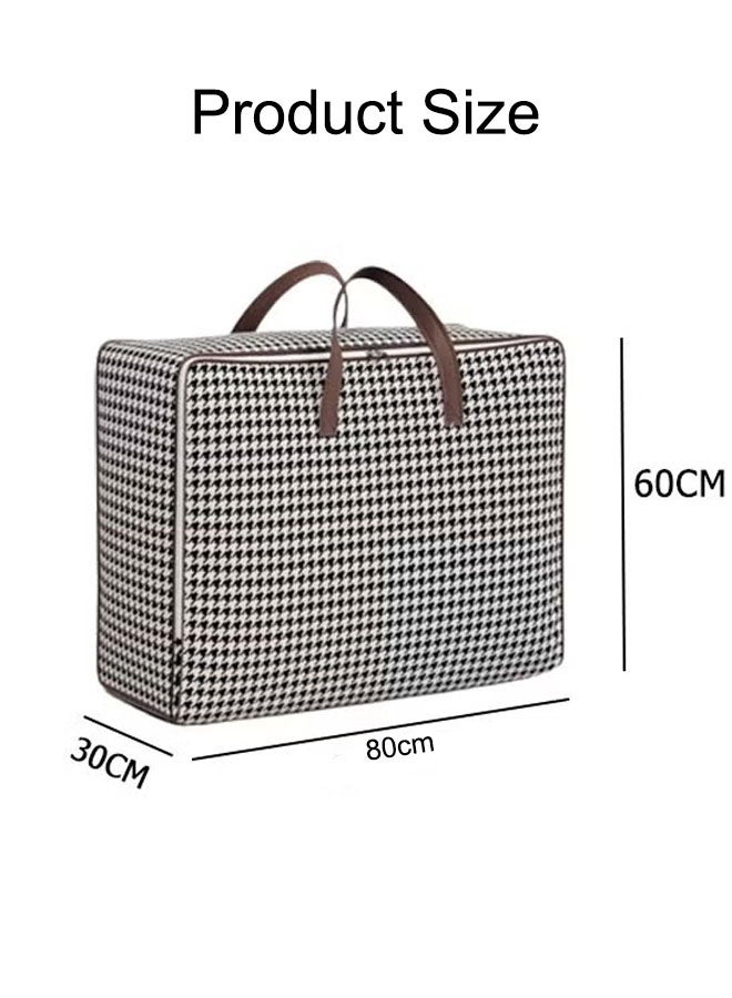 150L Large Storage Bag Durable Organizing Bag Waterproof Storage Bag  Foldable Material Storage Bag Organizer With Zips  Suitable For Organizing Clothes, Toys And Sundries, Space Saving 80*30*60cm  - Image 2