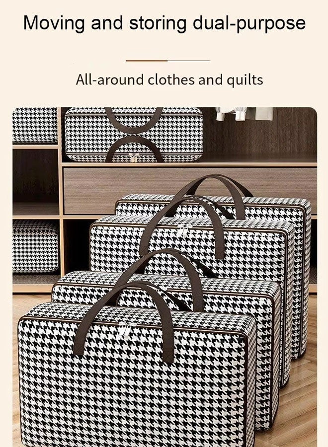 150L Large Storage Bag Durable Organizing Bag Waterproof Storage Bag  Foldable Material Storage Bag Organizer With Zips  Suitable For Organizing Clothes, Toys And Sundries, Space Saving 80*30*60cm  - Image 5