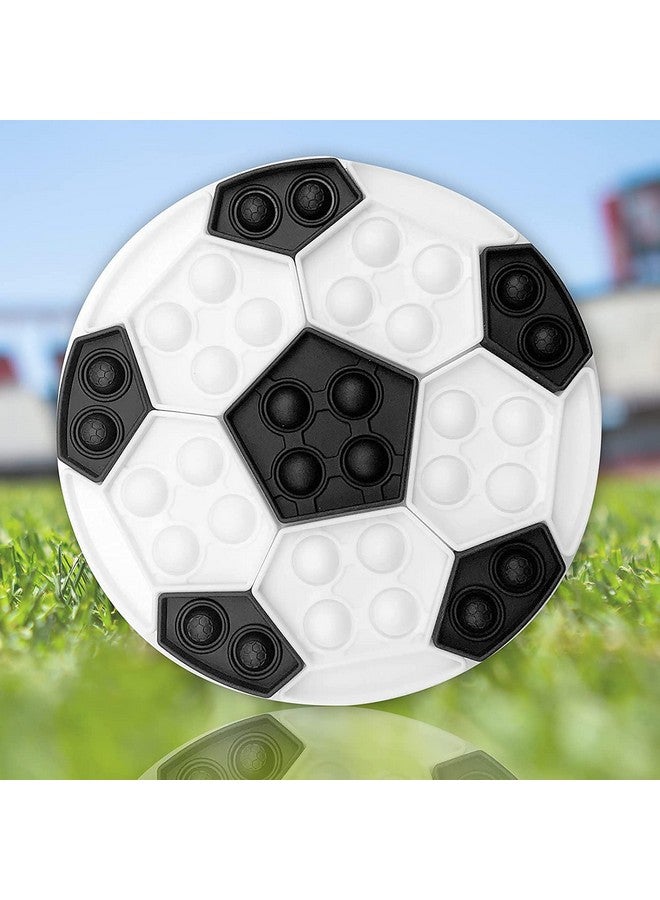 FunBlast Pop It Fidget Toy - Autism Special Needs Silicone Stress Reliever, Squeeze Sensory Toy (White & Black) - Image 3