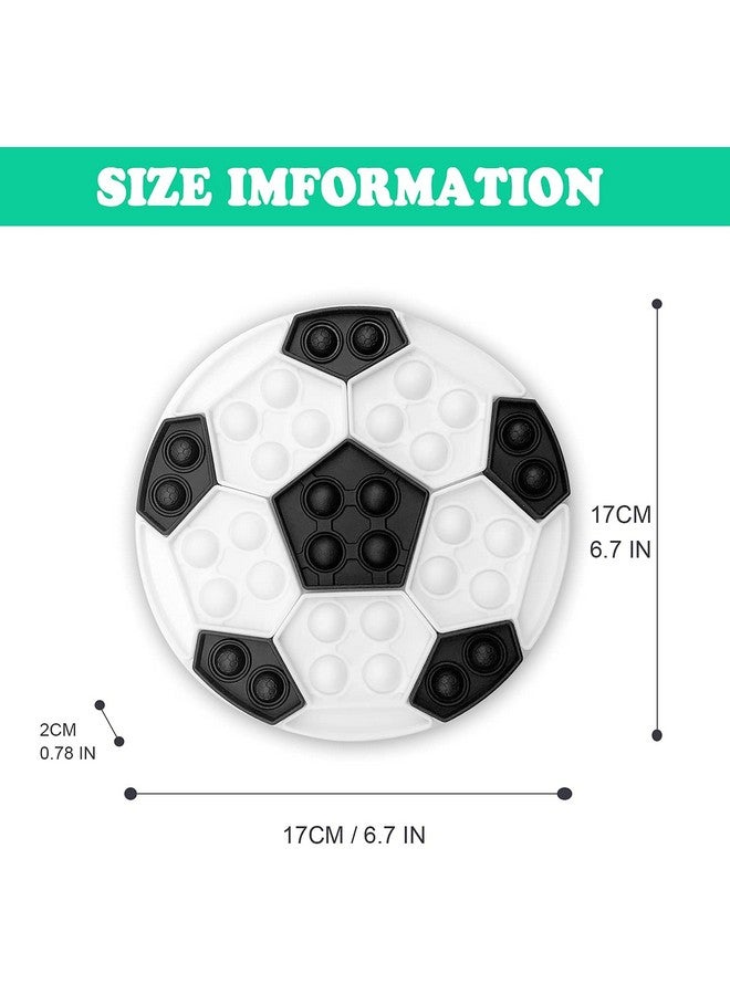 FunBlast Pop It Fidget Toy - Autism Special Needs Silicone Stress Reliever, Squeeze Sensory Toy (White & Black) - Image 4
