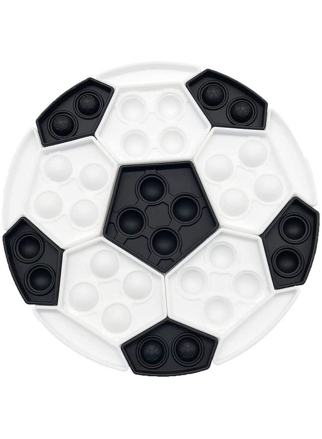 FunBlast Pop It Fidget Toy - Autism Special Needs Silicone Stress Reliever, Squeeze Sensory Toy (White & Black) - Image 1