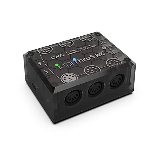 CME MIDI Thru5 WC - Premium 1-to-5 MIDI Thru - High-precision 1-in-5-out wired transmission with high-speed optocoupler for error-free synchronization of all MIDI devices via 5-pin DIN - Image 1