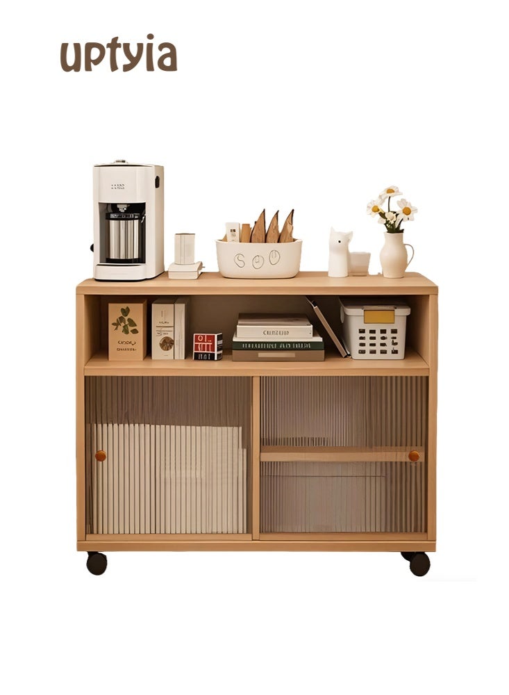 Uptyia Coffee Corner,Kitchen Cabinet,Sideboard with drawers and sliding doors,Kitchen Pantry Cabinet,Suitable for kitchen, living room, dining room - Image 1