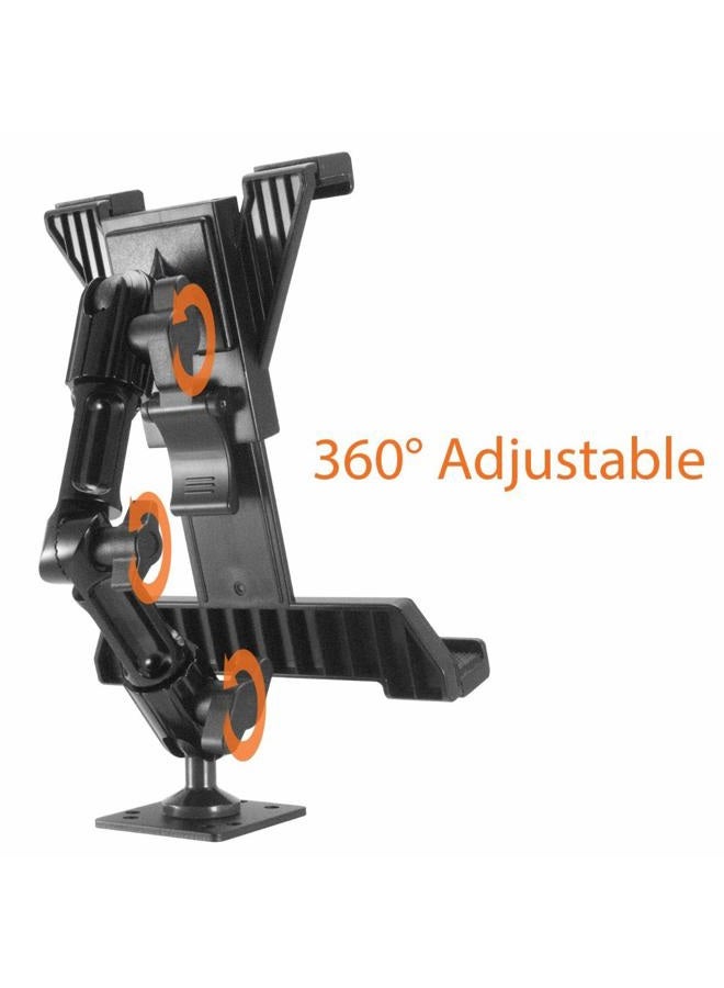 iBolt TabDock FixedPro 360 -Heavy Duty Metal 8" Multi-Angle Drill Base Mount for All 7" - 10" Tablets (iPad, Nexus, Samsung Tab) for Desks, Tables, Countertops : Great for Homes, Businesses, etc. - Image 2