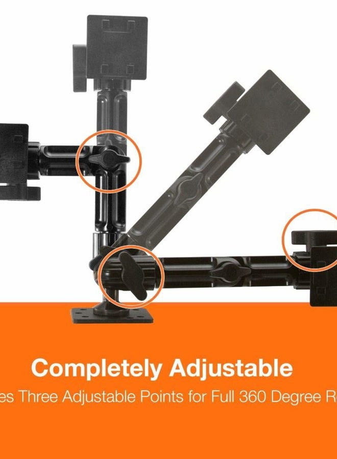 iBolt TabDock FixedPro 360 -Heavy Duty Metal 8" Multi-Angle Drill Base Mount for All 7" - 10" Tablets (iPad, Nexus, Samsung Tab) for Desks, Tables, Countertops : Great for Homes, Businesses, etc. - Image 3