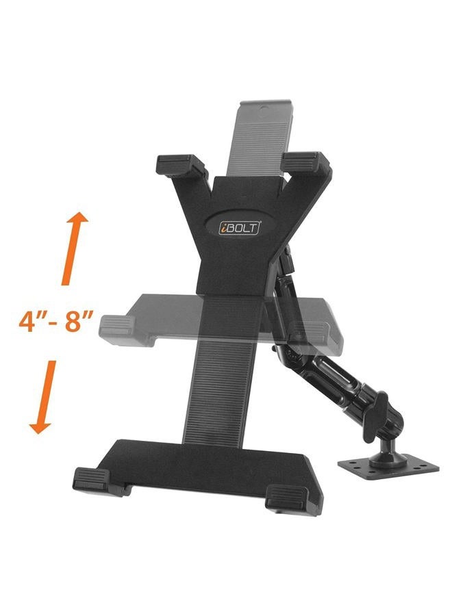 iBolt TabDock FixedPro 360 -Heavy Duty Metal 8" Multi-Angle Drill Base Mount for All 7" - 10" Tablets (iPad, Nexus, Samsung Tab) for Desks, Tables, Countertops : Great for Homes, Businesses, etc. - Image 5