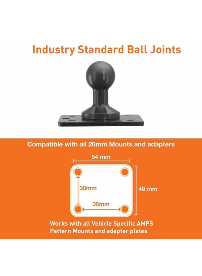 iBolt TabDock FixedPro 360 -Heavy Duty Metal 8" Multi-Angle Drill Base Mount for All 7" - 10" Tablets (iPad, Nexus, Samsung Tab) for Desks, Tables, Countertops : Great for Homes, Businesses, etc. - Image 4
