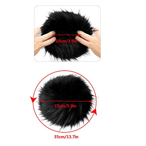 Tongcloud Women's Faux Fur Wrist Cuffs Wrist Warmers Faux Fur Arm Cuffs Winter Warm Warmers for Women Party Costumes Gifts - Image 2