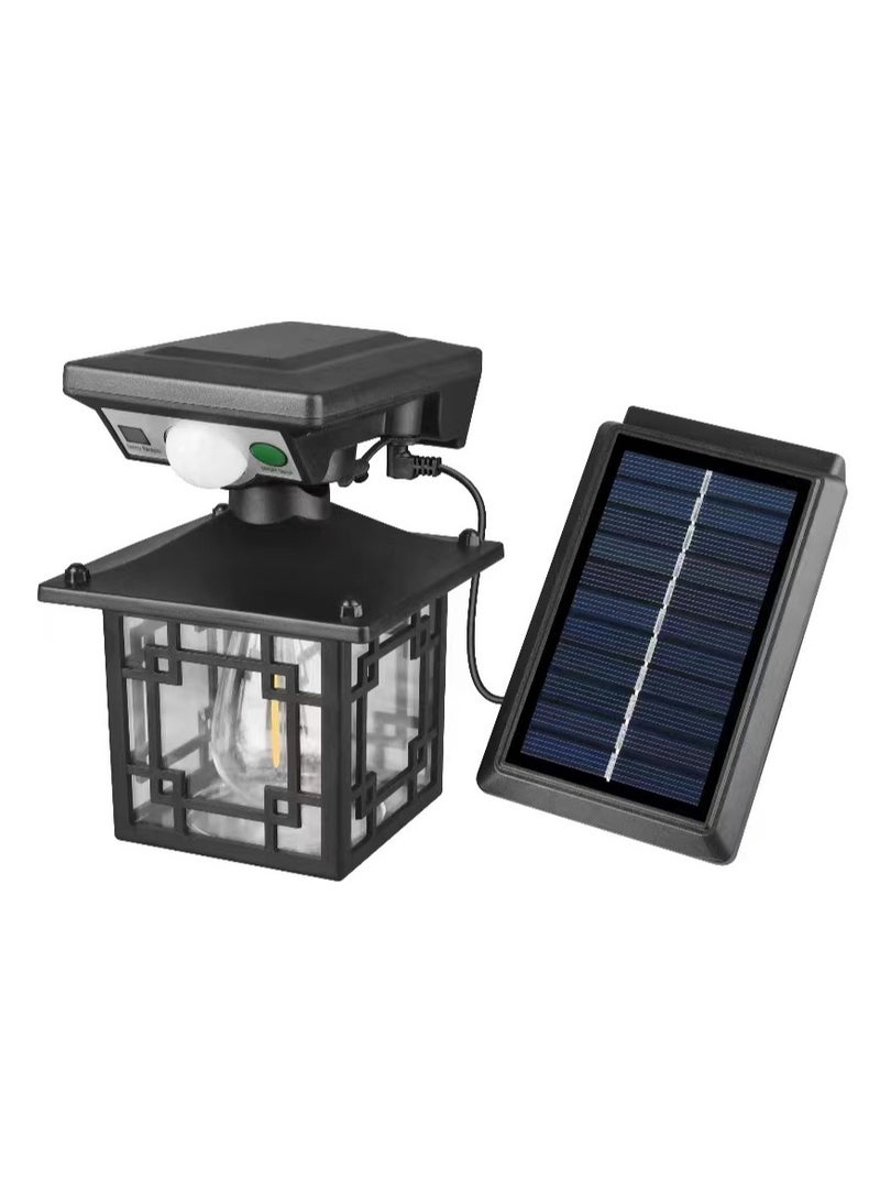 general Outdoor solar lantern rotating split waterproof street lamp, human body induction road lighting, garden light - Image 1