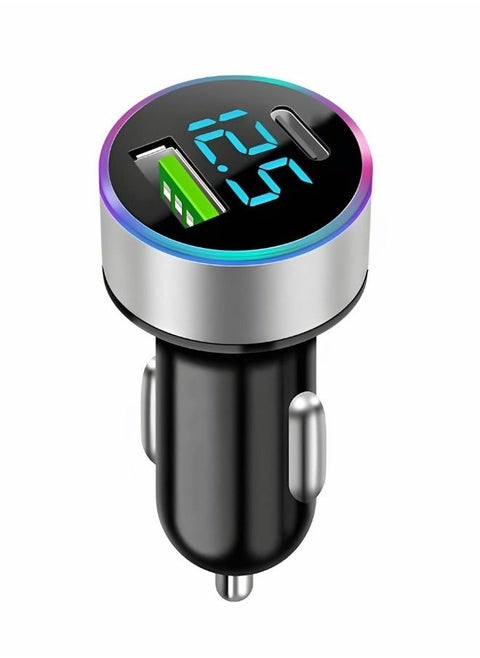 Usb c Car Charger,Pd 20w & Fast Usb 66w Qc3.0 Port Car Charger Adapter,Dual Port Super Fast Charging With Led Display,Compatible With Iphone,Samsung