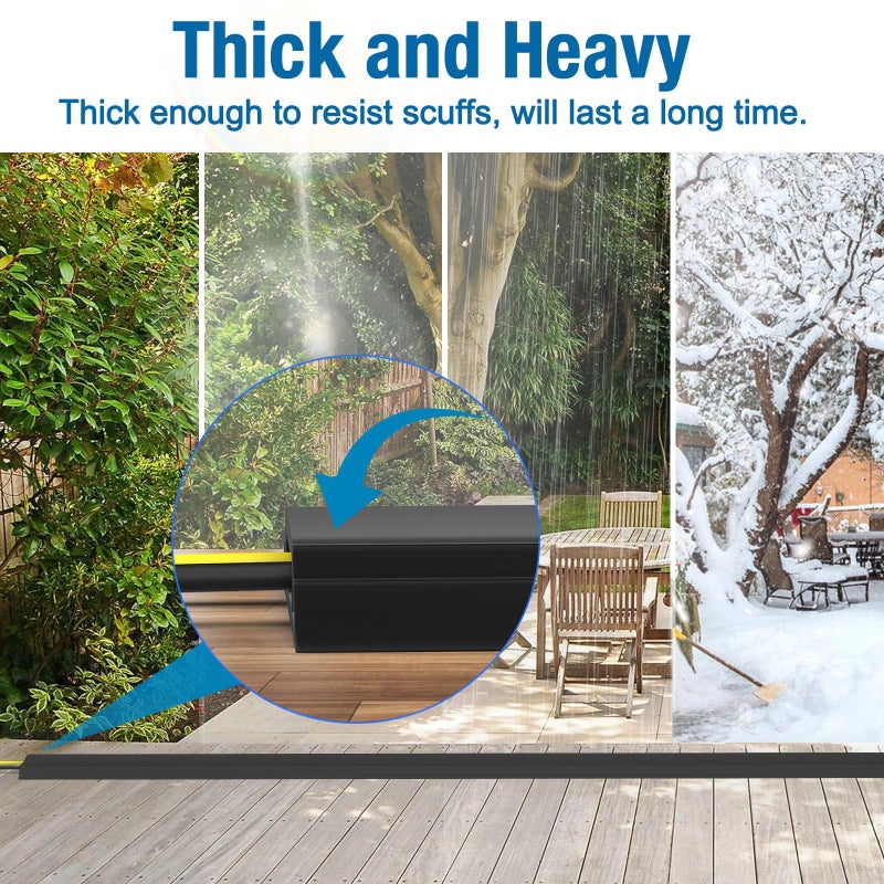 Eapele 10 ft Floor Cord Cover Heavy Duty Cable Protector, Easy to Unroll, Prevent Trip Hazard for Home Office or Outdoor Settings (Black) - Image 4