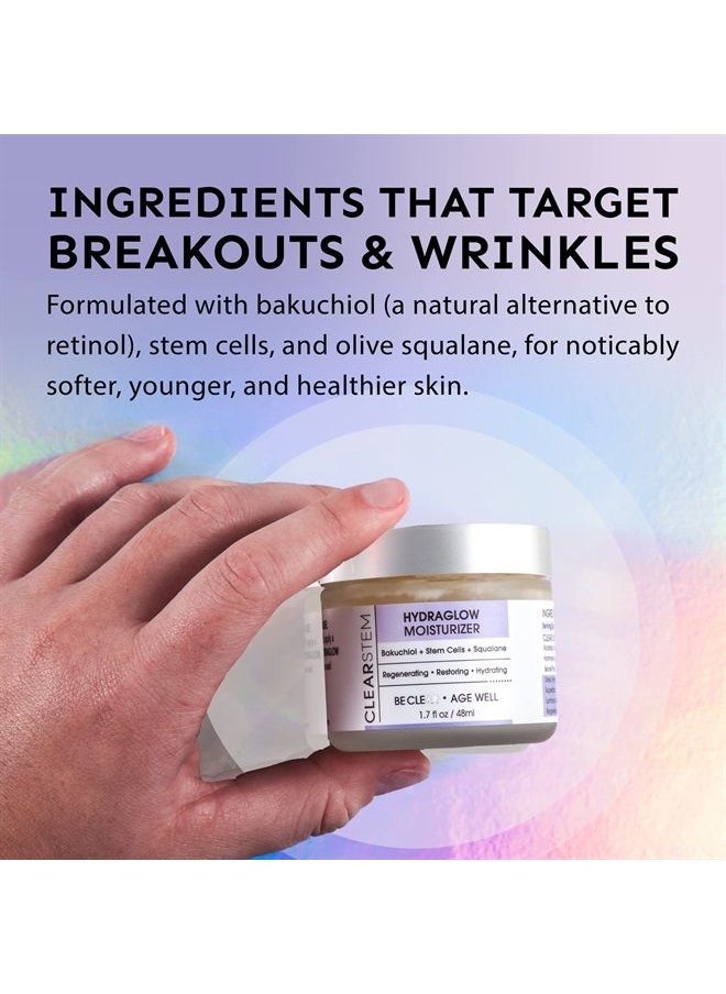 CLEARstem HYDRAGLOW Anti-Aging Stem Cell Moisturizer with Bakuchiol, 1.7 Oz  - Image 4