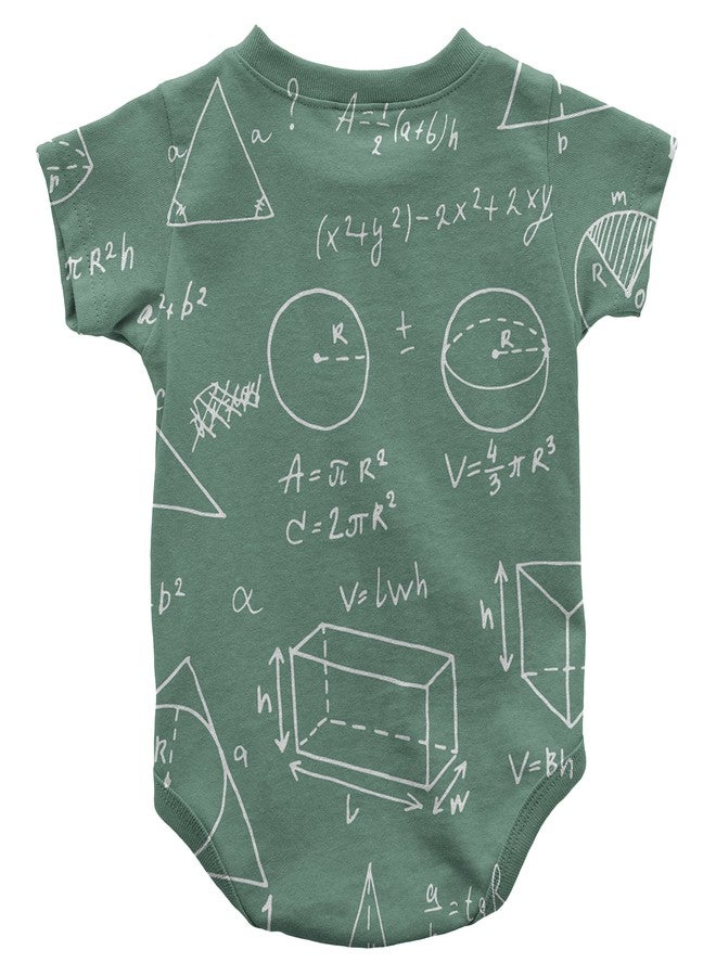 Speedy Pros Math Logo Shapes Infant One Piece Snapsuit Bodysuit 6 Months Multi-Color - Image 2