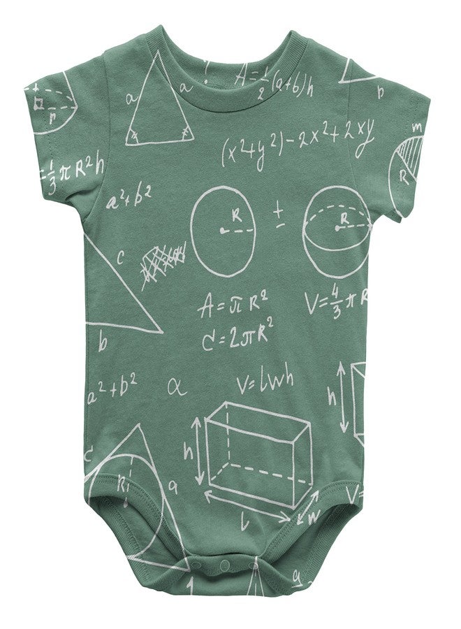 Speedy Pros Math Logo Shapes Infant One Piece Snapsuit Bodysuit 6 Months Multi-Color - Image 1
