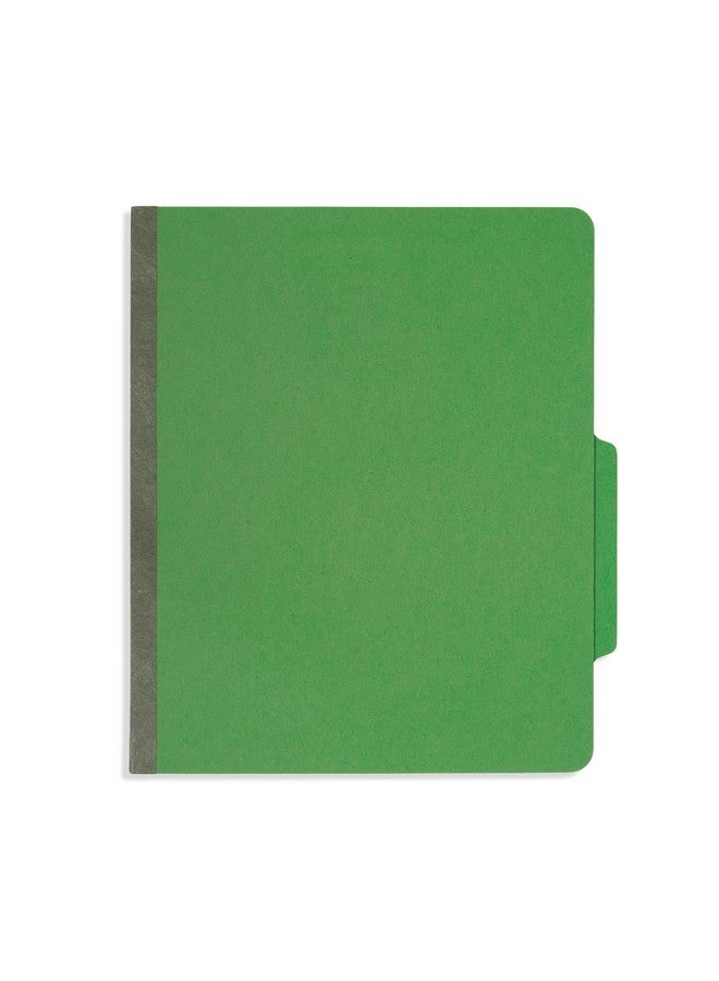 Blue Summit Supplies Green Classification Folders, 3 Dividers, Letter Size With 2 Inch Tyvek Expansions, Use For Organizing Medical Records & Client Files, 10 Pack  - Image 2