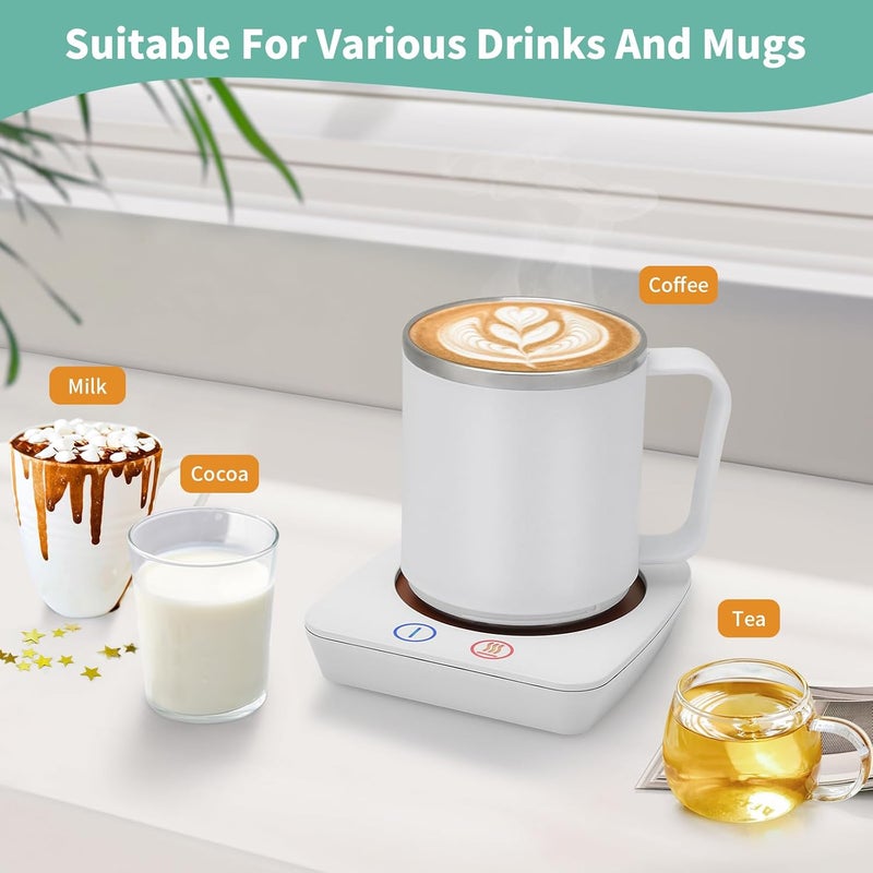 Vobaga Mug Warmer, Coffee Warmer with 15OZ Mug Set for Home Office Home Desk, Coffee Cup Warmer with 3 Temperature Settings for Tea, Cocoa with Auto Shut Off for Holiday Birthday Coffee Gifts - Image 5