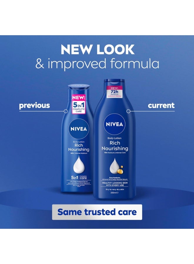 نيفيا لوشن للجسم كامل من نيڤيا مرطب، مناسب للبشرة الجافة، 250 مل - Image 2