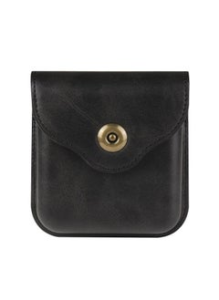 Suitable For Folding Machine Z Flip3 4 5/P50 Pocket/Razr 5G Shaping Mobile Phone Waist Bag Leather Case-Color:Black-Applicable Model:For SamsungZ Flip5/4/3/For HuaweiP50 Pocket/MOTO Razr 5g