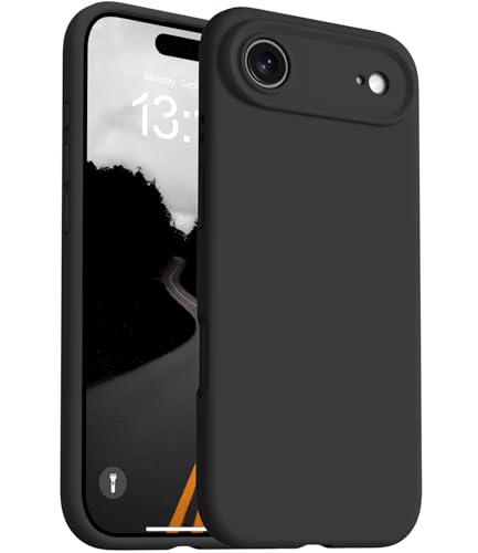 OTOFLY Magnetic for iPhone 17 Air CaseCompatible with MagsafeClassic Liquid Silicone Mobile Phone CaseIntegrated Camera Control ButtonAntiScratch Microfiber Lining Black - Image 1