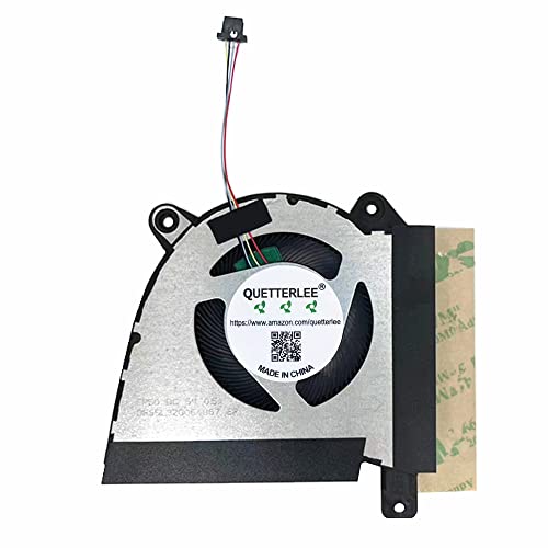 QUETTERLEE Replacement New Laptop CPU+GPU Cooling Fan for ASUS Rog Zephyrus G14 2022 GA402R GA402RJ GA402RK GA402RK-G14.R96800 Series DFS5L32G064867 FP50 DFS5L32G164867 FP3F DC5V 5A Fan - Image 3
