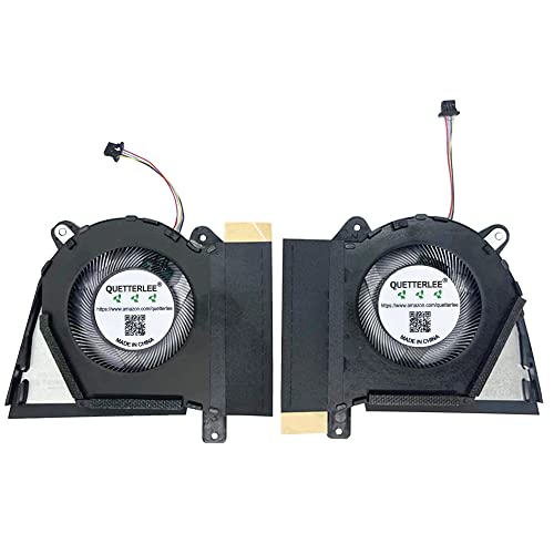 QUETTERLEE Replacement New Laptop CPU+GPU Cooling Fan for ASUS Rog Zephyrus G14 2022 GA402R GA402RJ GA402RK GA402RK-G14.R96800 Series DFS5L32G064867 FP50 DFS5L32G164867 FP3F DC5V 5A Fan - Image 1