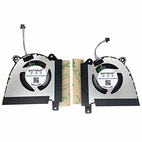 QUETTERLEE Replacement New Laptop CPU+GPU Cooling Fan for ASUS Rog Zephyrus G14 2022 GA402R GA402RJ GA402RK GA402RK-G14.R96800 Series DFS5L32G064867 FP50 DFS5L32G164867 FP3F DC5V 5A Fan - Image 2