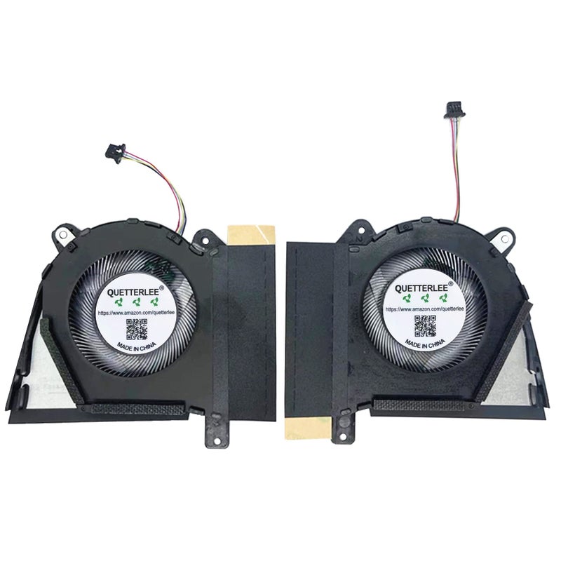 QUETTERLEE Replacement New Laptop CPU+GPU Cooling Fan for ASUS Rog Zephyrus G14 2022 GA402R GA402RJ GA402RK GA402RK-G14.R96800 Series DFS5L32G064867 FP50 DFS5L32G164867 FP3F DC5V 5A Fan - Image 5