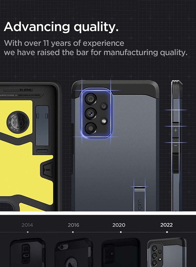 Spigen Tough Armor Case Cover for Samsung Galaxy A53 5G (2022) with Extreme Impact Foam - Metal Slate - Image 3