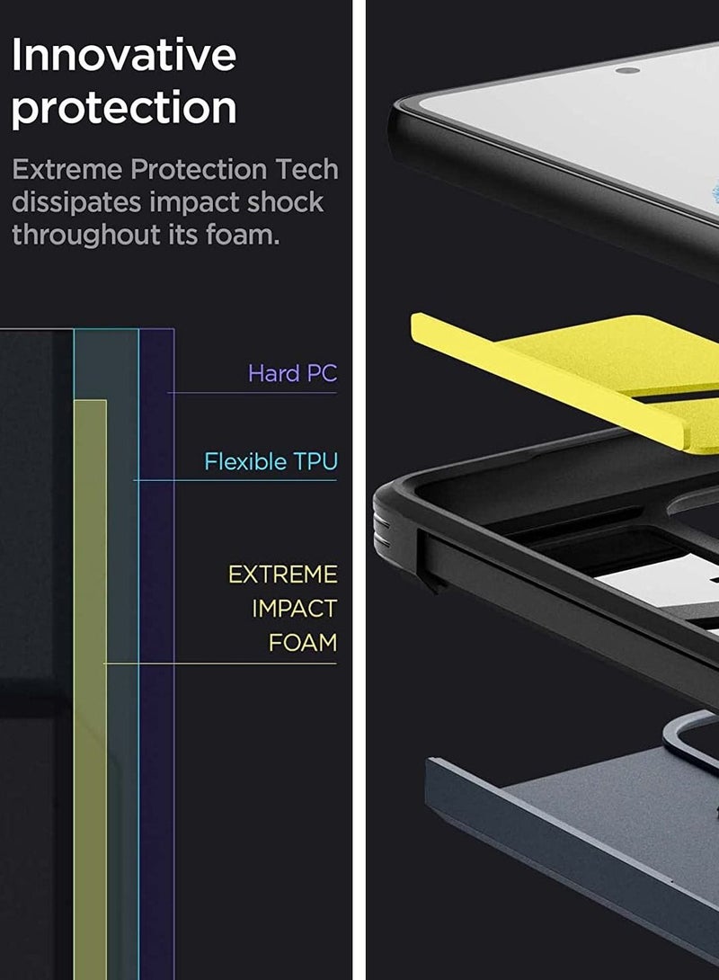 Spigen Tough Armor Case Cover for Samsung Galaxy A53 5G (2022) with Extreme Impact Foam - Metal Slate - Image 5