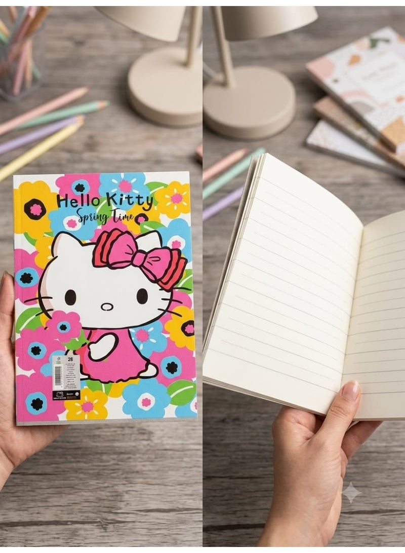 Pack of 20 notebooks (9-line, 28 sheets, 16x22.5 cm); features a cover with cartoon graphics, white paper, a sturdy cover, and assorted designs. - Image 5
