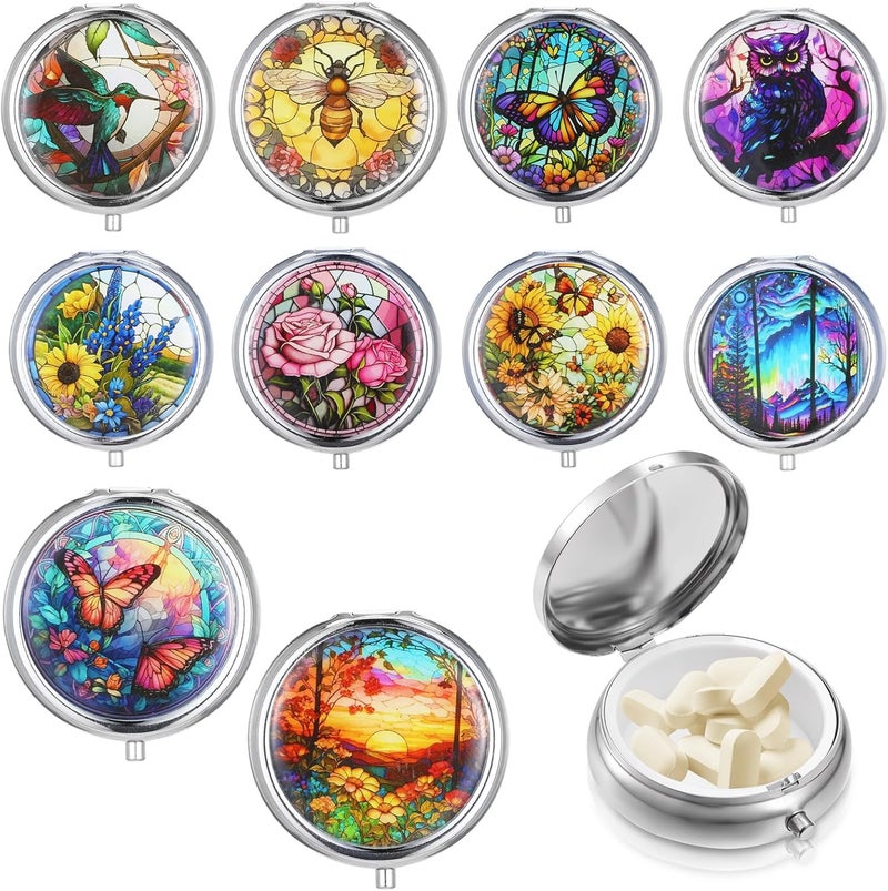 Sibba منظم حبوب معدني لطيف للسفر