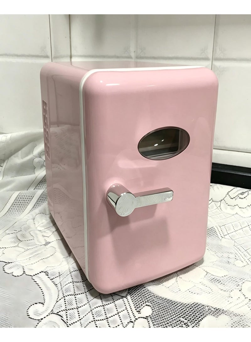 ET-LIFE Mini Fridge, 4L Refrigerator, Compact and Portable Cold Room, Low Noise Refrigerator, Cool & Heat Car Travel Storage, Makeup Skincare Fridge - Image 1