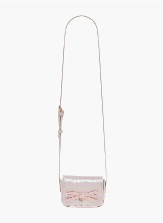 فلورا بيلا من شو إكسبرس Girls Embellished Crossbody Bag With Adjustable Strap And Magnetic Closure Ramadan Collection