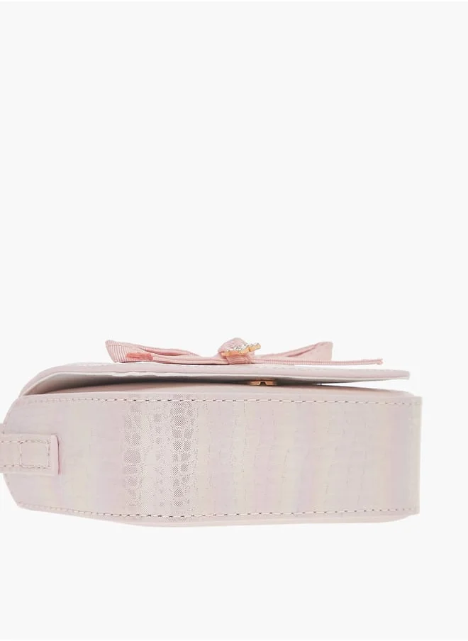 فلورا بيلا من شو إكسبرس Girls Embellished Crossbody Bag With Adjustable Strap And Magnetic Closure Ramadan Collection