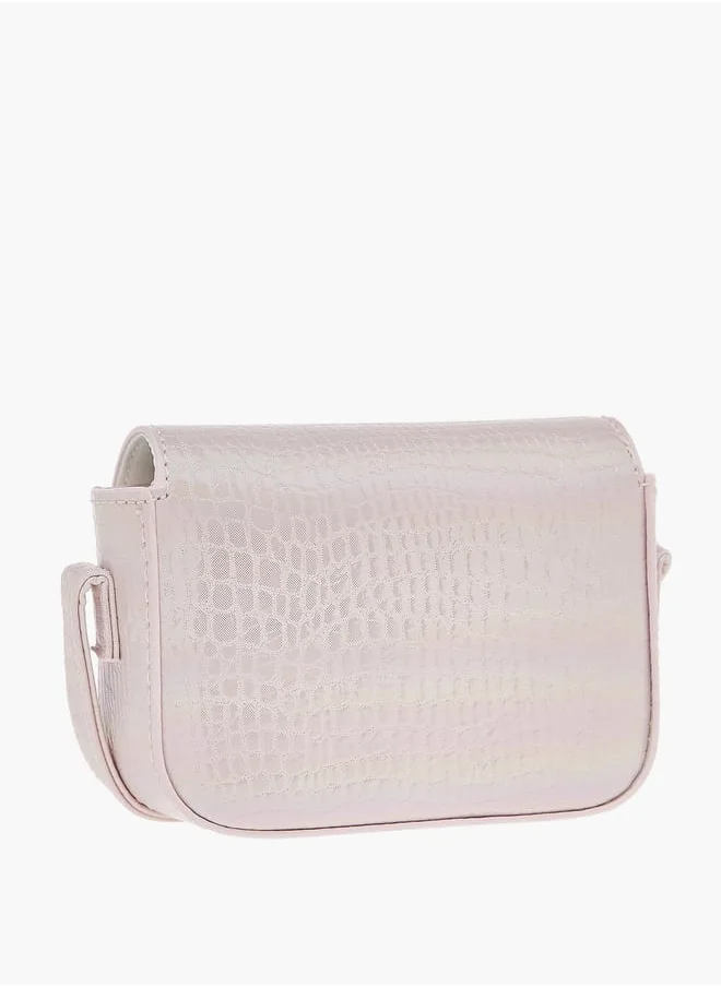 فلورا بيلا من شو إكسبرس Girls Embellished Crossbody Bag With Adjustable Strap And Magnetic Closure Ramadan Collection