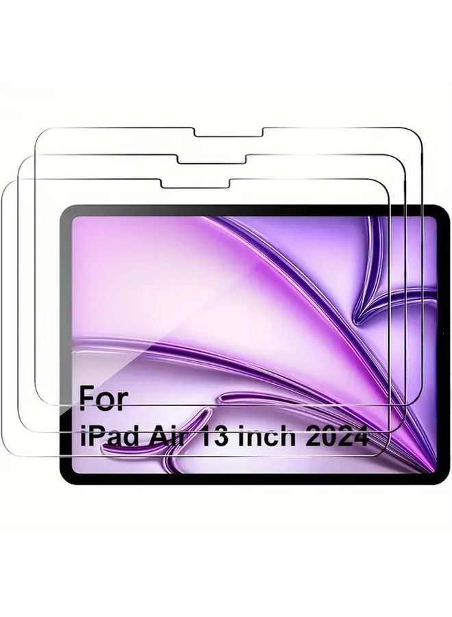 3 Pack Tempered Glass Screen Protector Ipad Air 11 Inch M3 Anti Fingerprint Scratch - Image 2